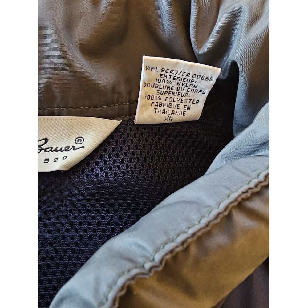 Eddie Bauer Jacket Navy Nylon Shell Windbreaker XL Spring Jacket Lightweight - Picture 6 of 6